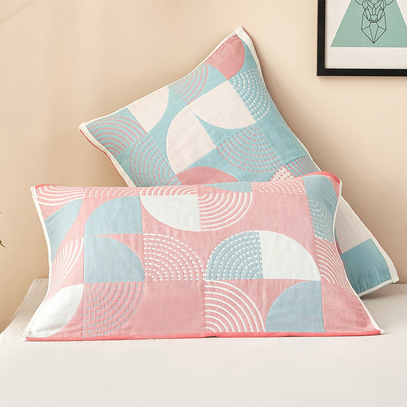 田园风四层纱布枕巾一对装全棉单人情侣枕头巾防脱落家用两只,床上用品,枕巾,淘宝优惠券,粉丝福利购,淘宝优惠卷