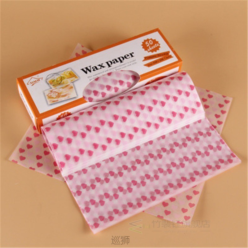 25Pcs Sandwich Wrapping Paper Bread Burger Fries Package Wax