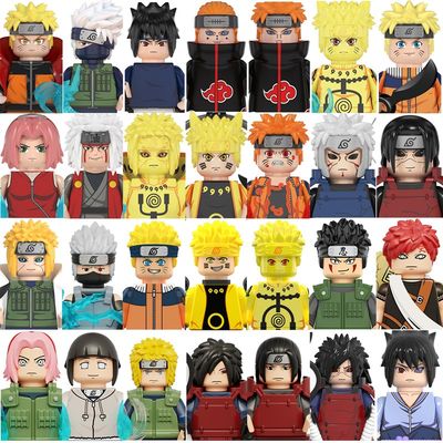 推荐Anime Naruto Building Blocks Sasuke Kakashi Akatsuki Car