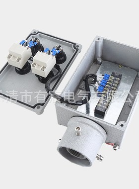 黑色工程塑料立式三防操作柱BZC80G30防爆操作柱防爆防腐控制箱