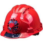 安全帽太阳能发电双风扇双供电充电夏通风降温帽加厚工地头盔施工