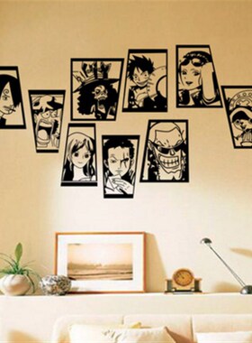 全员照动漫e海草帽贼王人物照片墙贴画宿舍寝室个性装饰墙壁贴纸