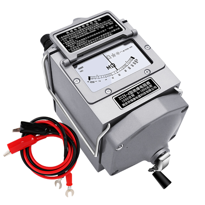 摇表 金川兆欧表 铝壳接地电阻500V/1000V 绝缘电阻表ZC25-3B/-4