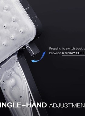 Newentor Square Shower Head Set With 1.5m Hose Lightweight