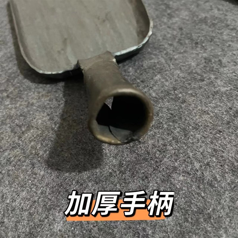 工厂销一体成型传统手工锻打家用炒菜勺H铲灰铲方铲木柄厨具老式