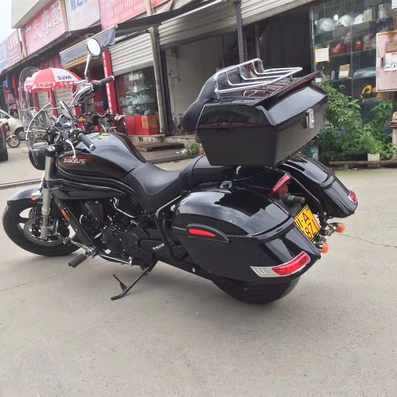 推荐适用轻骑大韩晓星gv650摩托车改装防摔边架大边箱侧箱货箱后