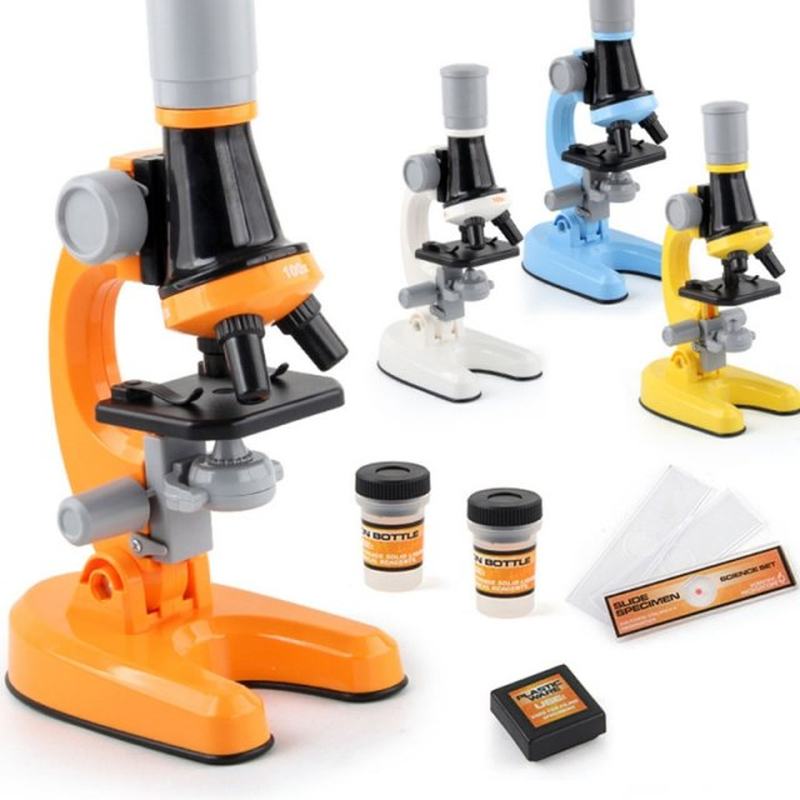 速发Kids Biological Microscope Microscope Kit Lab LED 100X-4