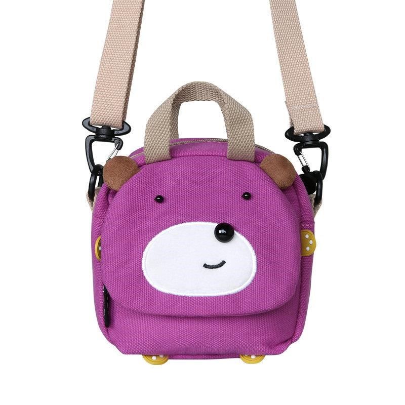 三色补丁小包包女新款日系少女百搭帆布包卡通可爱单肩斜挎包