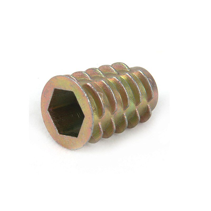 LUHUICHANG M4 M5 M6 Zinc Alloy Thread For Wood Insert Nut F