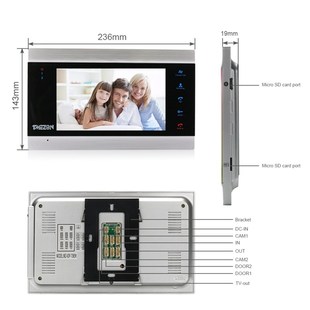 with Inch Intercom System TFT Wired 推荐 1080P Video TMEZON