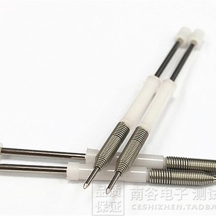 一体高碳钢针 23L 2.5mm平头 镀金测试探针 54mm 华荣塑钢 15G