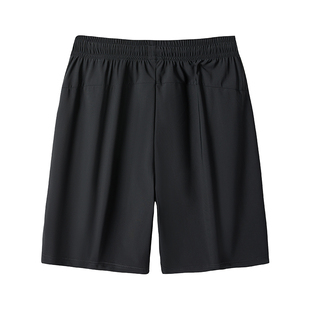 头胖子加肥加大号宽松超薄速干五分裤 休闲短裤 衩5 冰丝男装 特大码