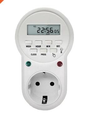 现货220V 50Hz 16A 3600W EU US UK Plug Timer Switch SocZket D