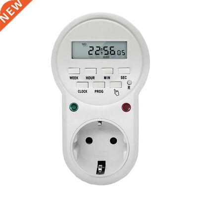 现货220V 50Hz 16A 3600W EU US UK Plug Timer Switch SocZket D