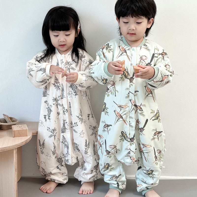 婴幼儿秋冬睡袋分腿恒温宝宝冬季防踢被睡衣儿童护肚子神器柔