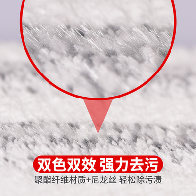 懒人免手洗平板拖把替换布加厚粘扣式干湿两用刮刮乐配件通用布头