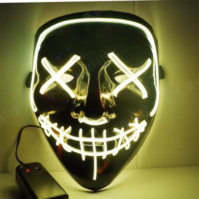 速发Masquerade mask Halloween mask Glowing LED horror mask