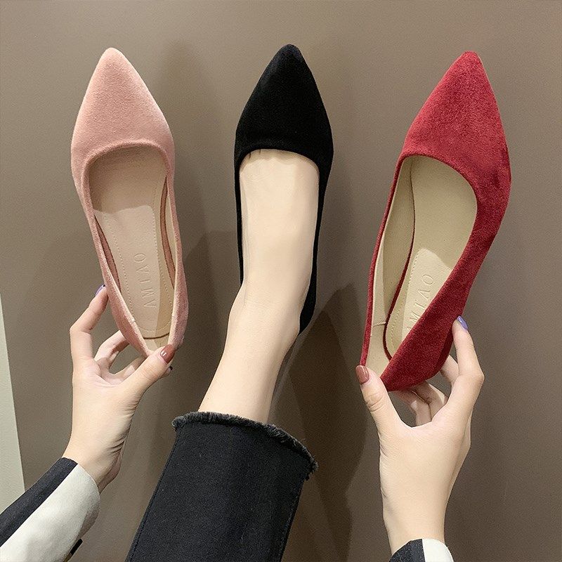 2042女搭春季新款网红百尖头浅口单鞋韩86729版平底仙女风温柔豆,童鞋/婴儿鞋/亲子鞋,运动鞋,淘宝优惠券,粉丝福利购,淘宝优惠卷