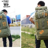 大容量加厚帆布双肩背包旅行包棉被行李外出搬家托运长途旅游背囊