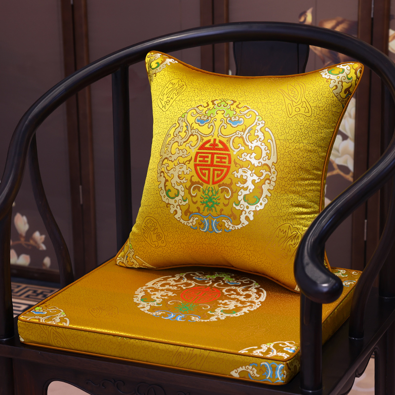 新中式红木沙发椅子坐垫茶椅垫座椅垫实木家具圈椅座垫椅茶桌垫子