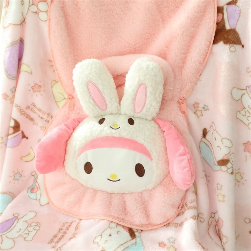 卡通三丽a公仔鸥库洛米手拎抱枕毯子包车载办公室空调房午睡觉盖