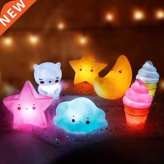 速发Baby Night Light LED Cartoon Lamp Stars White Clouds Ice