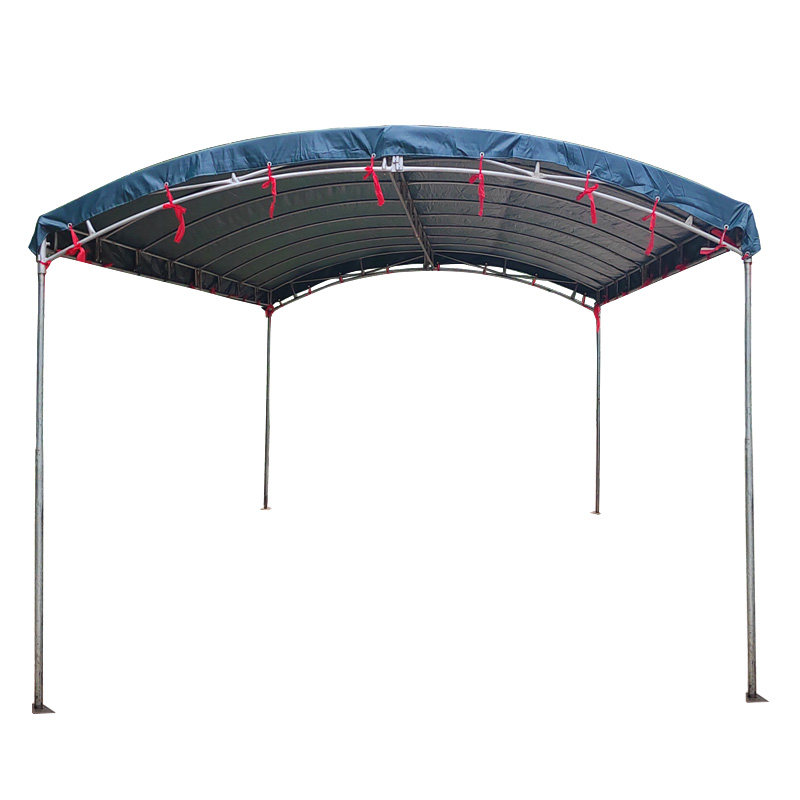 现货停车棚家用酒席帐篷临时摆z摊用雨棚户外工地移动简易救灾遮