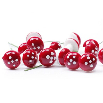 10/20pcs Mini Foam Mushroom  Garden Ornat Flower Pots Bonsai