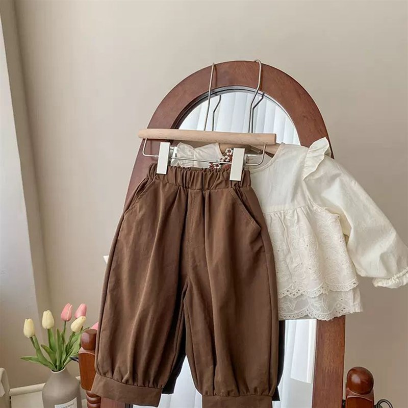 女童秋季套装2023新款小孩童洋派韩版衣服女宝宝春秋装时髦两件套