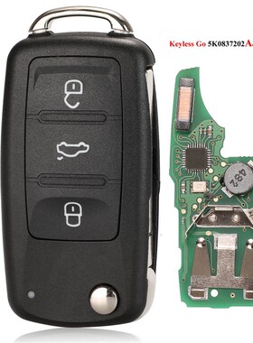 Keyless go 5K0837202AJ 5K0837202AD 3 Buttons Remote Key for