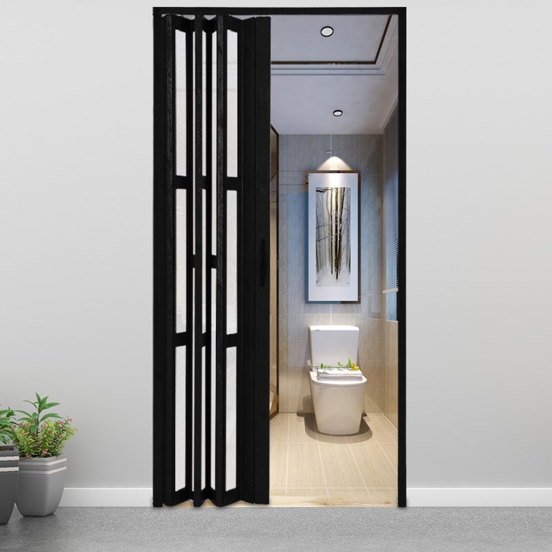 铝合金折叠推拉门开放式厨房卫生间隔断吊轨阳台客厅Y隐形移门商