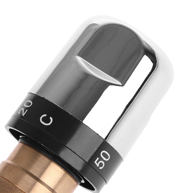 Solid Brass G1/2 Male 3 Way Thermostatic Mixing Valve Showe