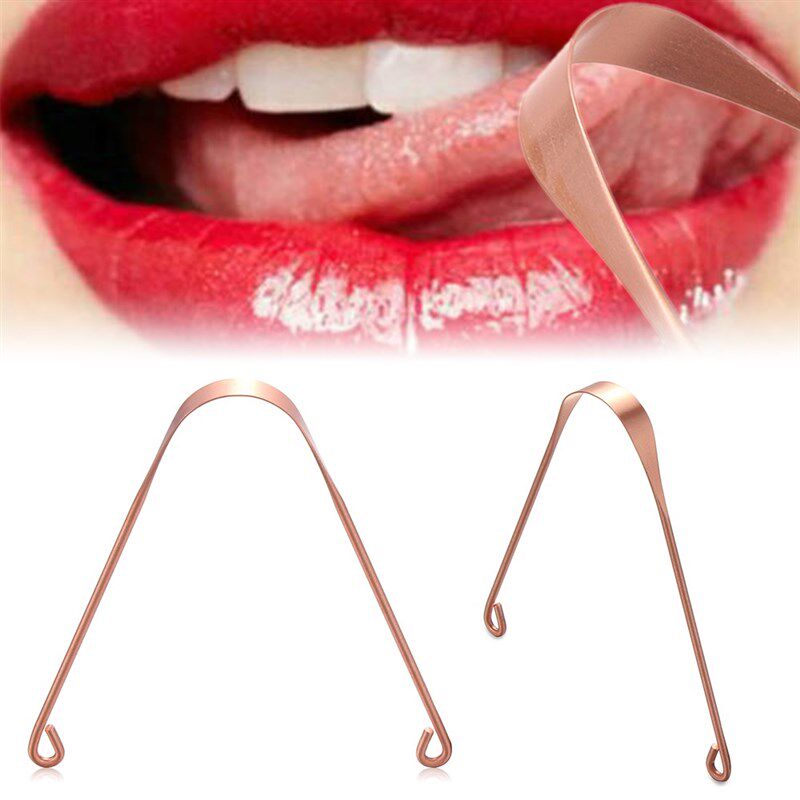 1 Pc Tongue Scraper Cleaner Metal Cleaning Scraper Men Wome