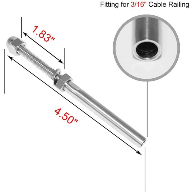 极速20Pack Threed Terminal Stud Stainless T316 Marine Gre St