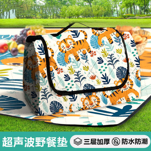 野外野餐垫d防潮布户外防水加厚野炊地垫草坪露营便携春游垫野营