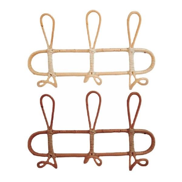 推荐Rack Rattan Kids Storage Hook Hooks Room Wall Y8r6 Cloth