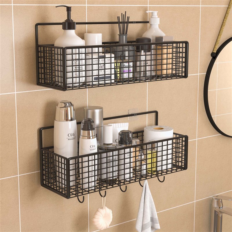 推荐helf Shower Caddy Storage Rack WC Accessories Shampoo Ho