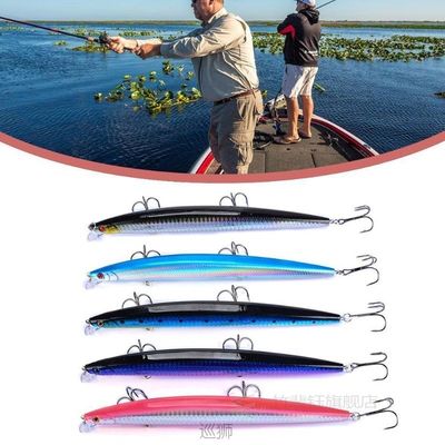 Hot model 8cm 24g Big Long Fish Mino Sea Fishing Lure Bait B