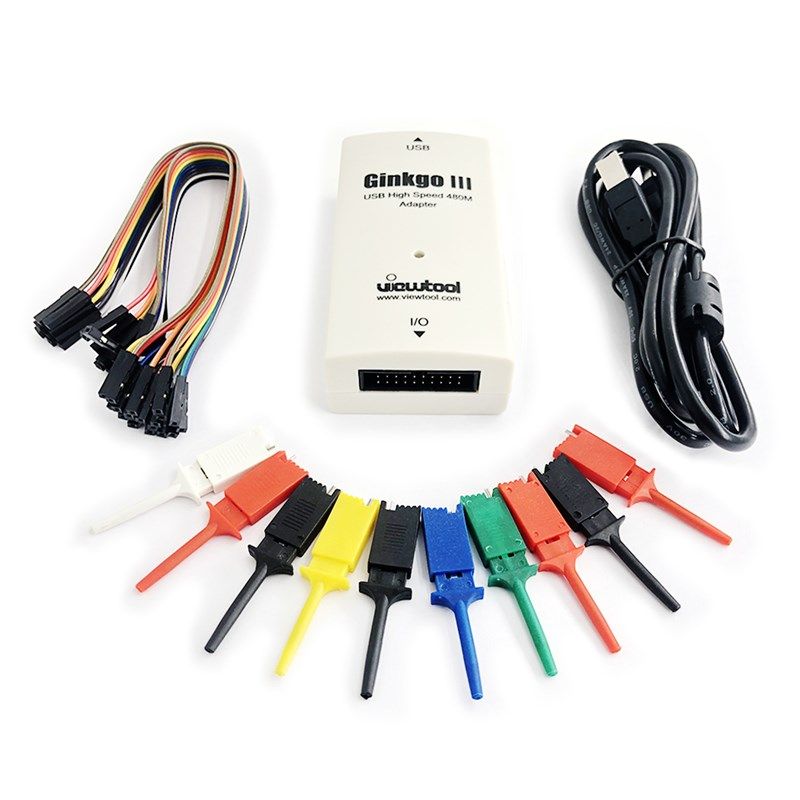 Ginkgo3 I2C/SPI/CAN/1-Wire USB高速480M 烧录器 编程器