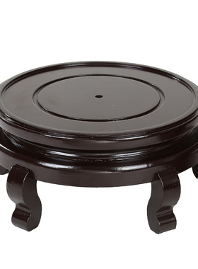 底座摆件泡酒玻璃瓶专用鱼缸座实木陈G皮罐架子装饰架花盆底座托