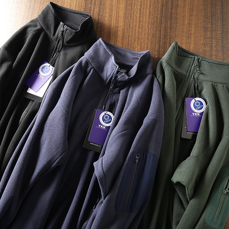 线下1600!户外大茑DL轻量化科技面料!男立领套头抓绒Z衫卫衣外套