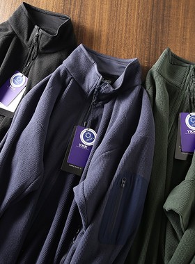 线下1600!户外大茑DL轻量化科技面料!男立领套头抓绒Z衫卫衣外套