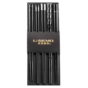 5Pairs/Set Japanese Non-Slip Chopsticks Korean Home Hotel Re