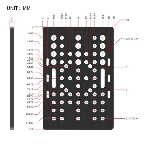 V-Slot Gantry Set 20-80mm Gantry Plate With Wheels For Alumi