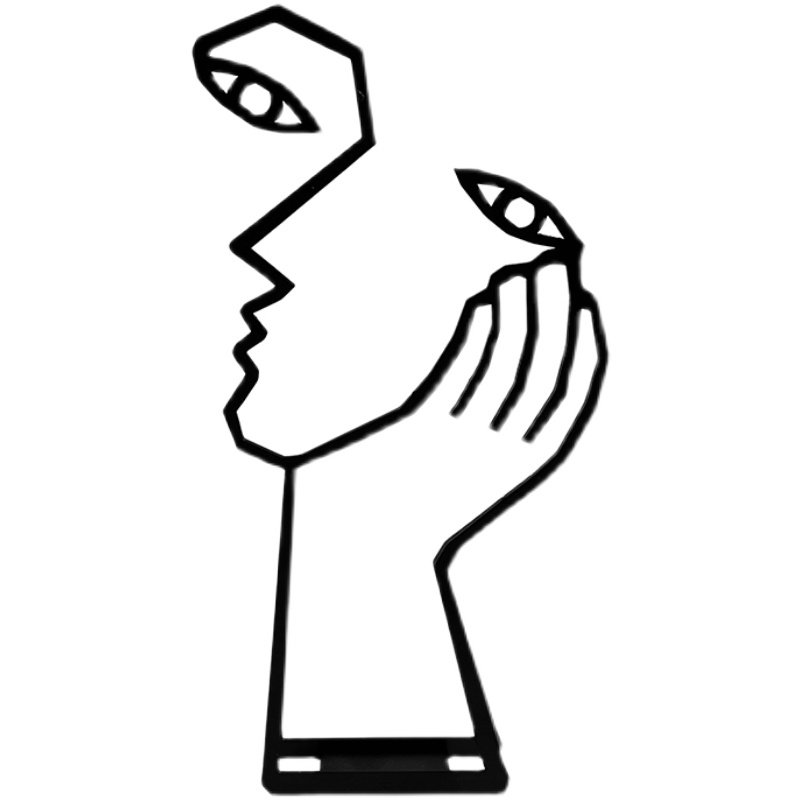 思考者铁艺办公室桌面p摆件书房个性金属工艺品装饰送男女生日礼