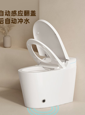 上杉一体式智能马桶全自动泡沫盾座圈加热无水压限制抗菌坐便器