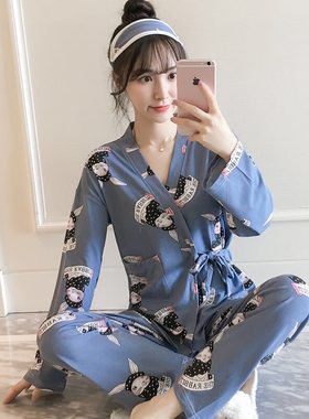月子服哺乳睡衣春秋款夏季宽松产后孕妇和服女喂奶怀孕Z期两件套