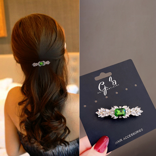 韩式顶夹后脑勺半扎发夹发卡小号头顶横夹发量少弹簧夹发饰品