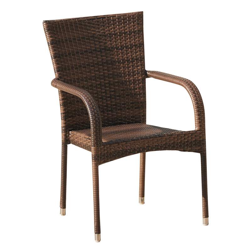 藤椅单人餐椅扶手腾椅阳台户外编织椅子简约休P闲老人椅靠背椅家