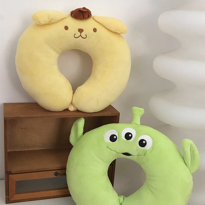 速发可爱U型枕记忆棉护颈枕脖子靠枕办公午睡颈椎头枕脖枕家用枕